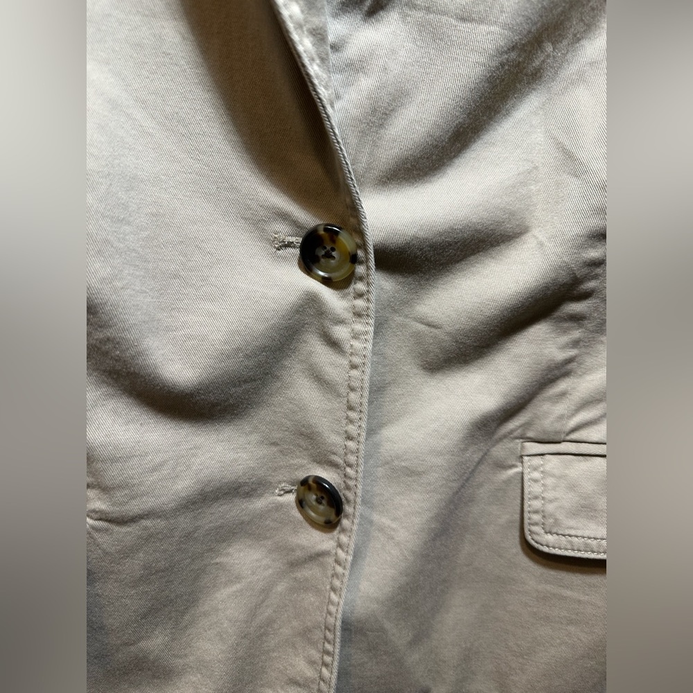 Talbots Tan Blazer 2 Front Pockets, 2 Button Clos… - image 4